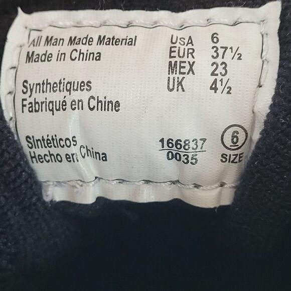 KangaRoos ROOS Sneakers Lace Up Black Gold Embroidered Side Emblems Size 6 - Picture 10 of 11